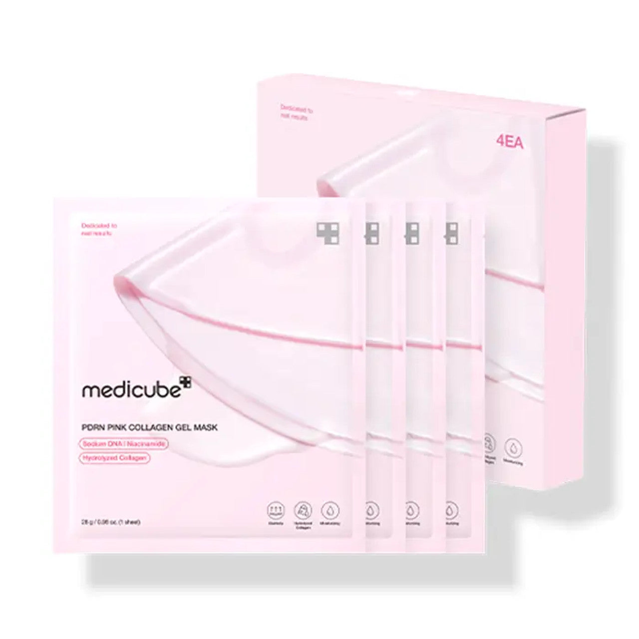Medicube – Pink Collagen Gel Mask (4 Stück × 28 g)